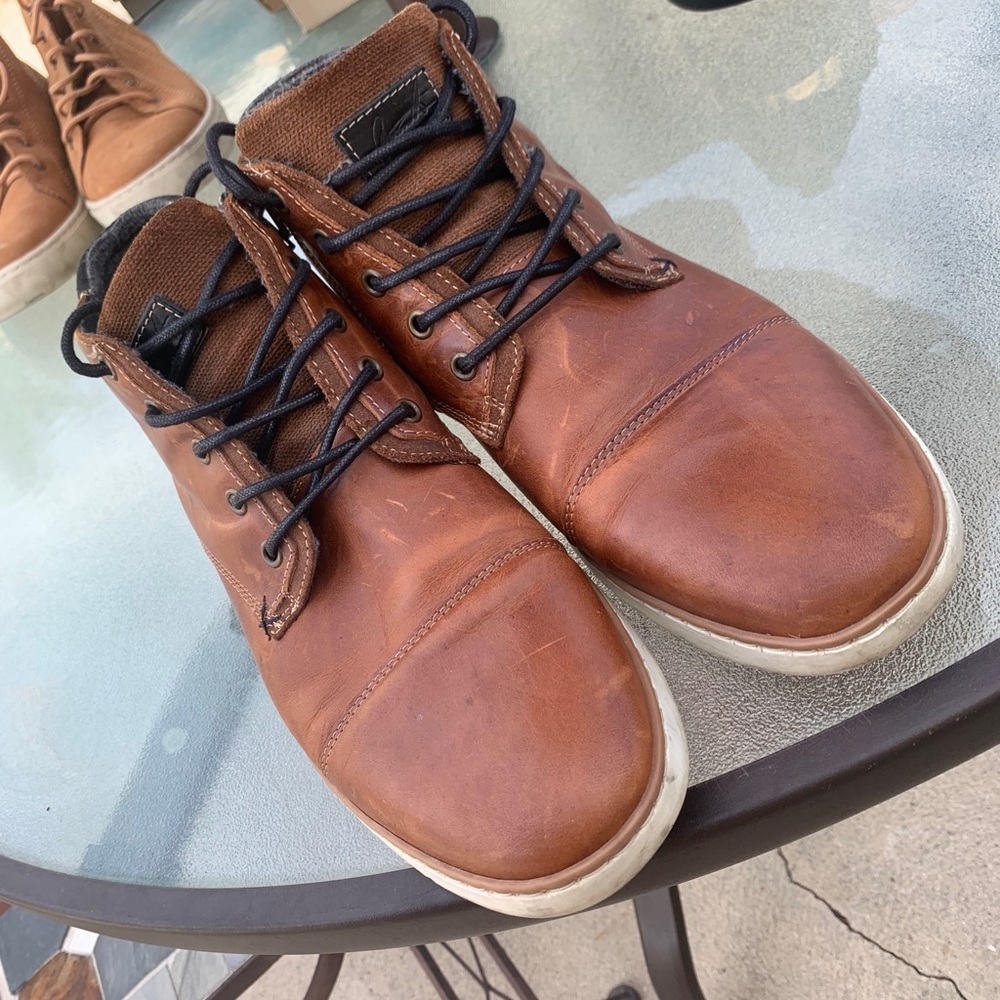 Used bull boxer Simmons cap toe boots